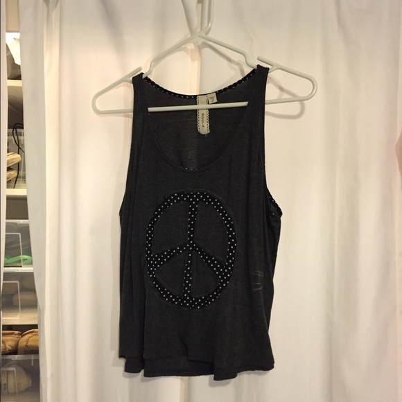 Peace sign tank top