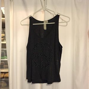 Peace sign tank top