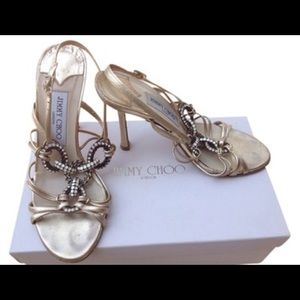Jimmy Choo Gold Sandals Jimmy Choo Gold Sandals