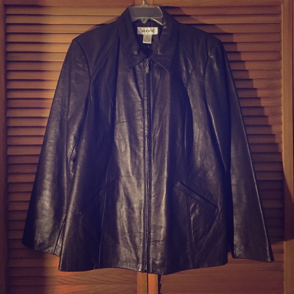ALFANI leather jacket.