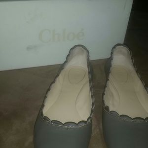Chloe scalloped flats