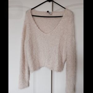 Fluffy Cropped Sweater