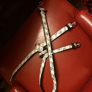 Material Girl Pets Plaid Dog Leash and Harness