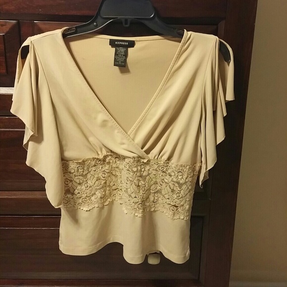 Express tan top