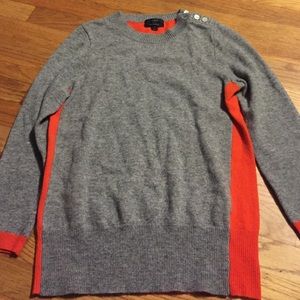 J. Crew Cashmere Sweater with Leather