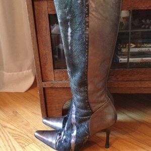 👑COUTURE DONALD J PILNER TALL LEATHER BOOT SZ 6👑