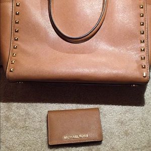 Michael Kors Saffiano Leather Cord Holder