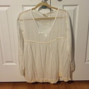 Flowy light fabric top, size L/XL