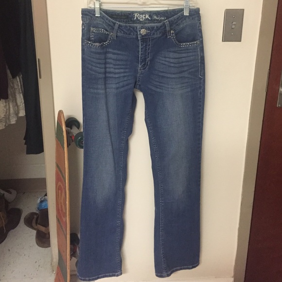 Boot Cut Rock 47 by Wrangler Ultra Low Rise Jeans
