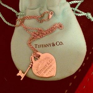 Tiffany's heart or sand necklace barely worn