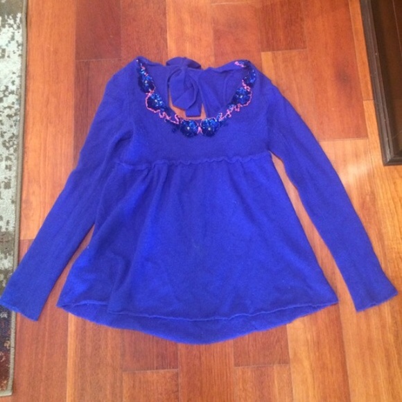 🎉HP 🎉 Free People cobalt blue sweater - Picture 4 of 4