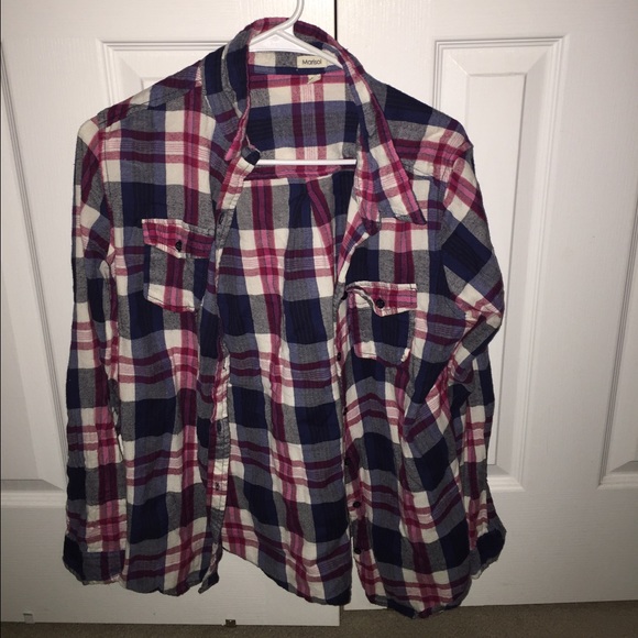 Pink and gray flannel