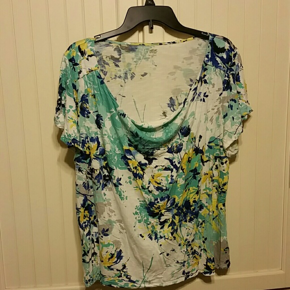 Apt. 9 White floral shirt