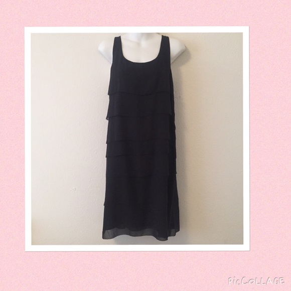 Eileen Fisher Dresses & Skirts - Eileen Fisher little black dress. Silk, tiered.