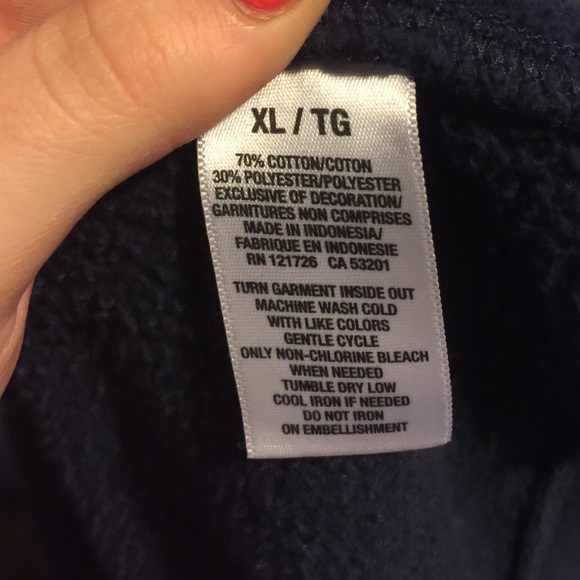 XLG navy blue Aeropostale hoodie