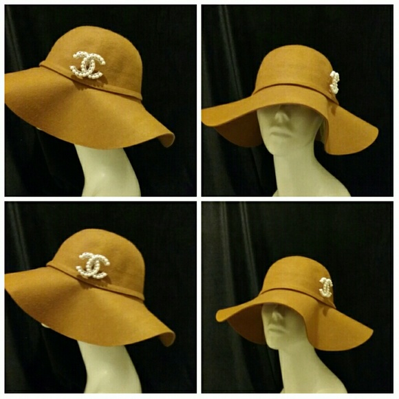 Hat with Chanel  Brooch