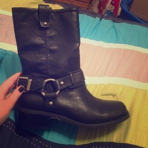 Jessica Simpson biker boots