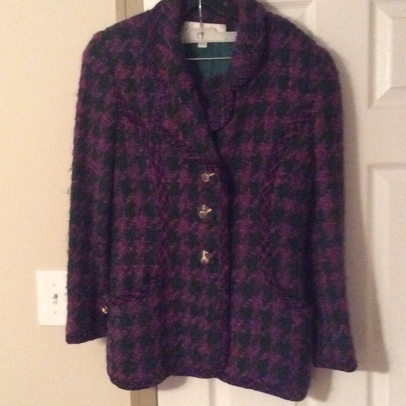 Vintage Oscar De la Renta Wool ladies skirt suit
