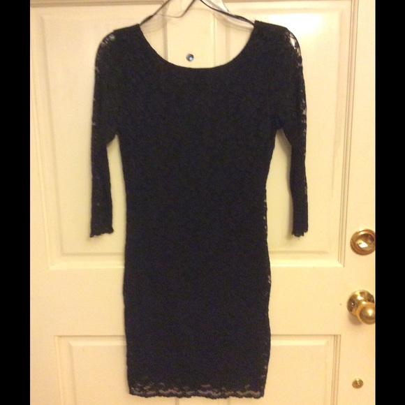 Black lace forever 21 body con dress