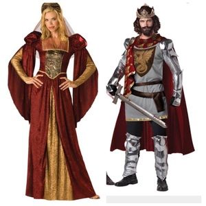 King Arthur and Guinevere. Halloween costumes