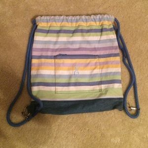 Lands End drawstring bag