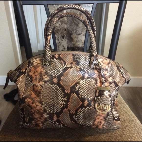 michael kors python satchel