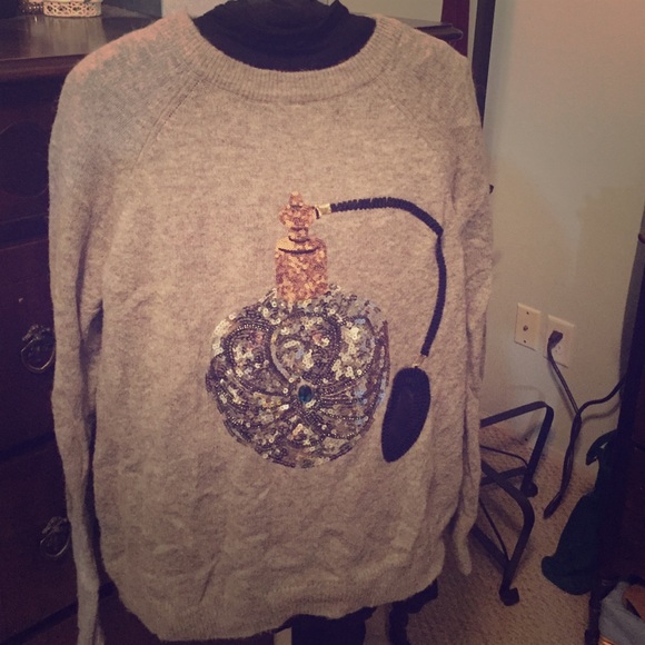 H&M gray sweater with sequins :)