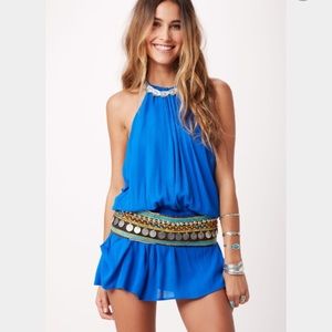 Planet Blue Blue Life island halter dress XS