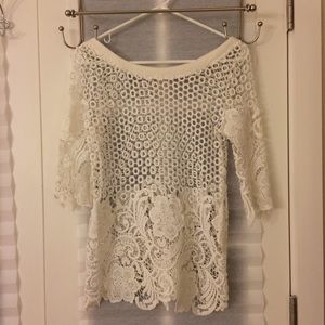 Cream Lace Top by Millau x LF