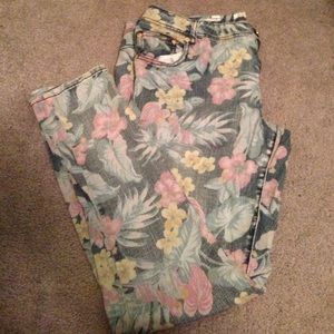 Floral Jeans.