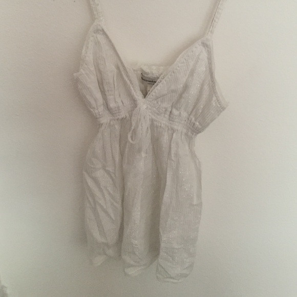 Spaghetti Strap-Striped Beach Top