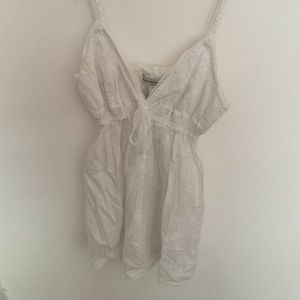 Spaghetti Strap-Striped Beach Top