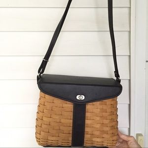 Longaberger Leather basket purse