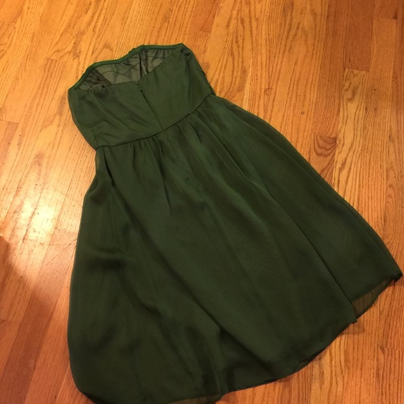 Emerald green "limited" dress size 0 - Picture 2 of 3