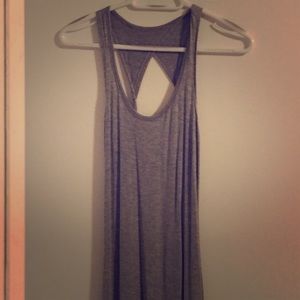 Gray maxi dress