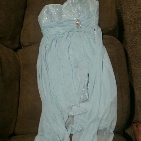 Light blue homecoming dress