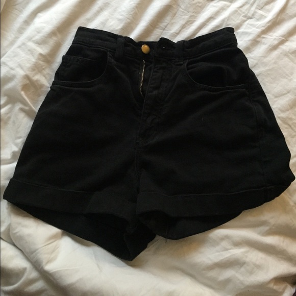 black high waited AA shorts