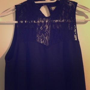 Black lace dress