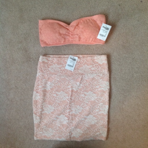 Charlotte Russe Dresses & Skirts - Charlotte Russe Mini Skirt and Bandeau Bundle!