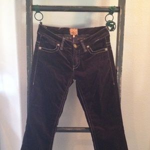 Twill Twenty Two 22 black velvet pants