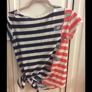 Nautical Lilly Pulitzer flag/stripped shirt