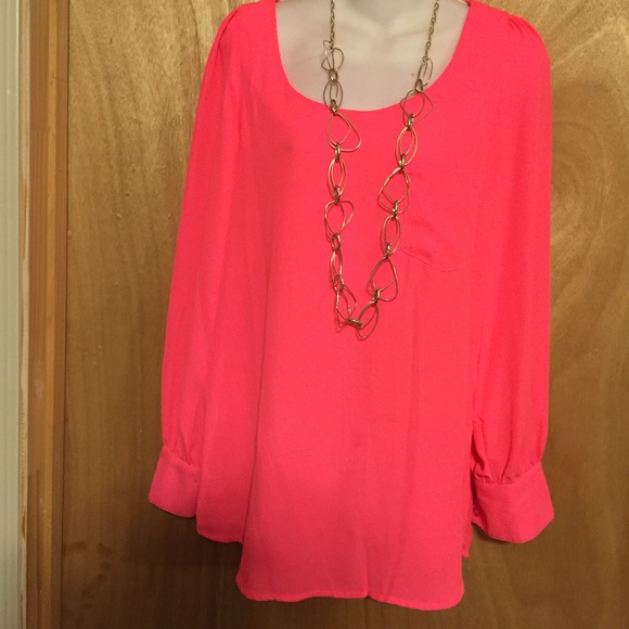 Neon Pink High Low