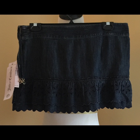 Juicy Couture denim mini skirt