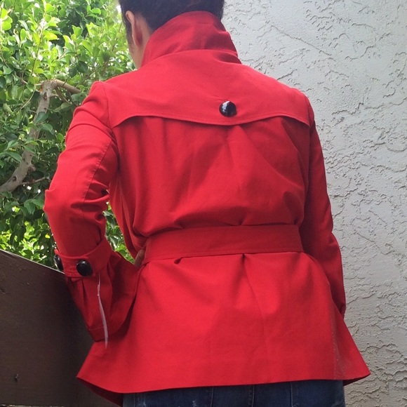 ZARA NWT red trench Coat - Picture 2 of 4