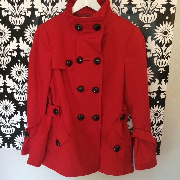 ZARA NWT red trench Coat - Picture 3 of 4