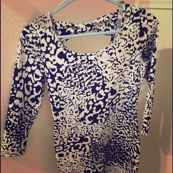 Animal printed dress.