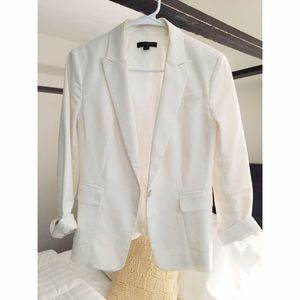 Ann Taylor White Blazer Size 8