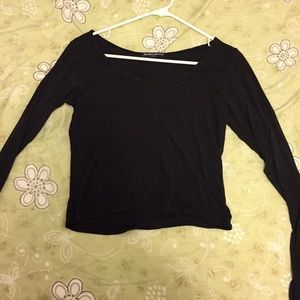 Brandy Melville BLACK CROP TOP