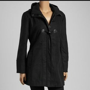 NWT Yoki Black hooded Coat fits like XL