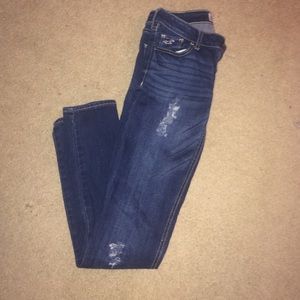 destroyed hollister skinny jeans